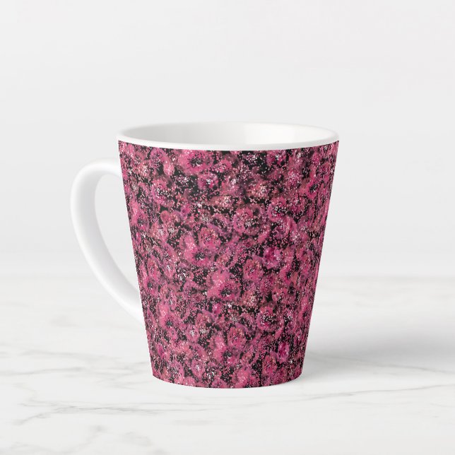 Floral Impressions Latte Mug (Left Angle)