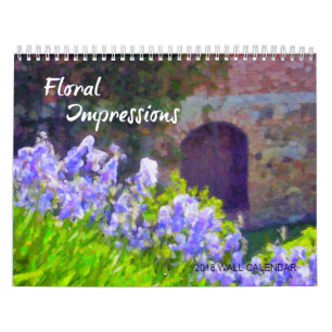 Floral Impressions Wall Calendar 2018