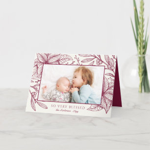 Floral Imprint   Horizontal Plum   Photo Holiday
