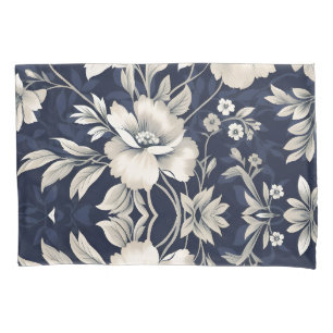 Floral in Blue Pillowcase