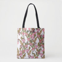 Floral in Pink, Olive Green Personalised Option