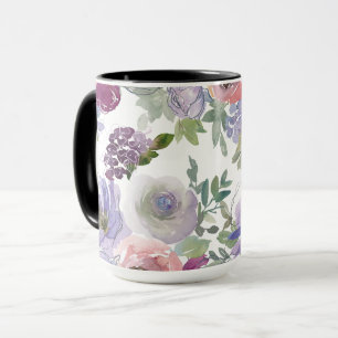  Floral in Watercolor  Mug