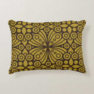 Floral Indian Pattern Layeredabstract, art, home d Decorative Cushion