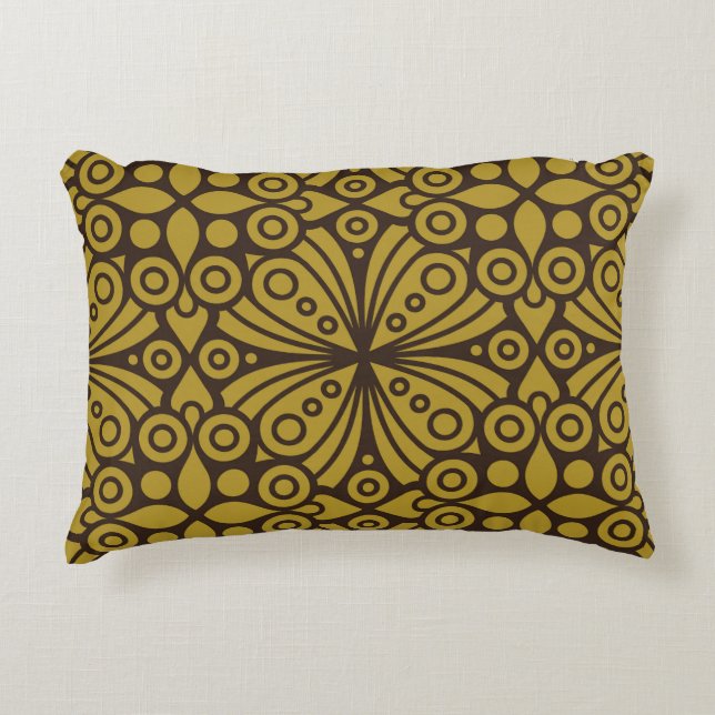 Floral Indian Pattern Layeredabstract, art, home d Decorative Cushion (Front)
