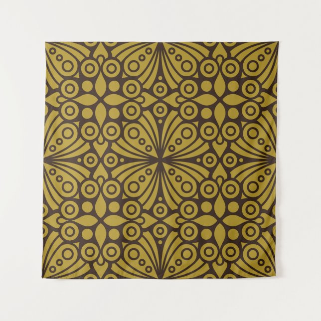 Floral Indian Pattern Layeredabstract, art, home d Tapestry (Front)