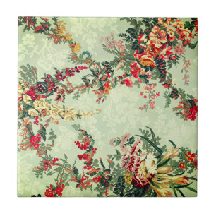 Floral Industrial arts of the 19th Century   Tile