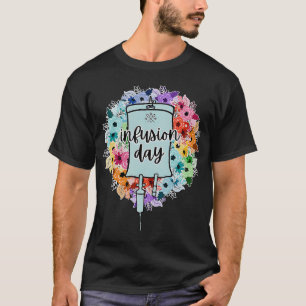 Floral Infusion Day Therapy Nurse Minimalist Botan T-Shirt