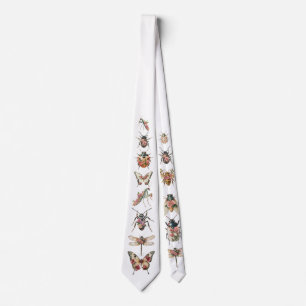 Floral Insect Tie