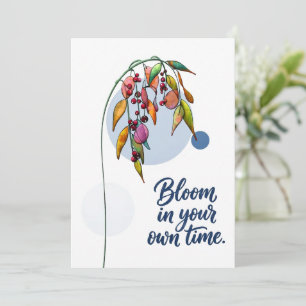 Floral Inspiration with Berries Invitation