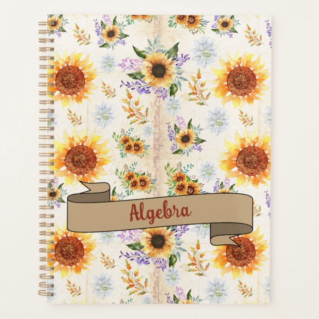 Floral Inspire School  Planner (Front)
