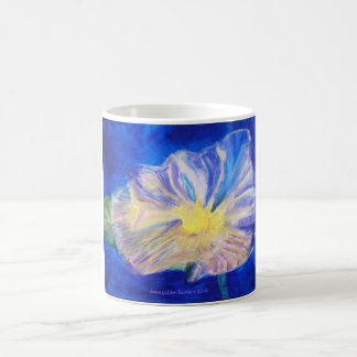 floral intense blue, diana golden hunter c 2010 coffee mug