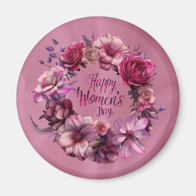  Floral International Women's Day 2025 Magnet (Front)