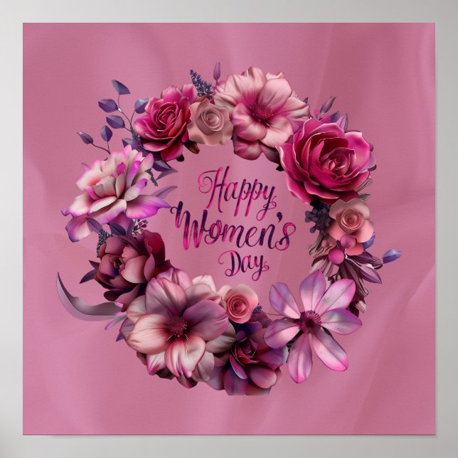  Floral International Women's Day 2025 Poster (Front)