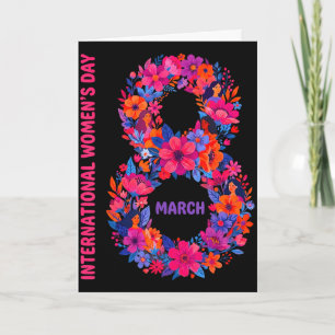 Floral international women's day 2026 feministFlor Card
