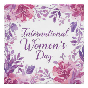 Floral International Women's Day 2026 Poster