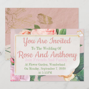 Floral Invitation