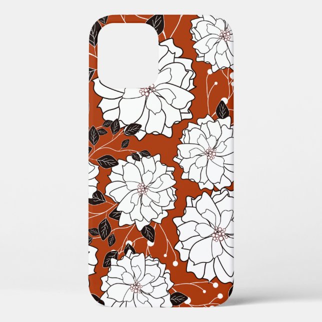 Floral Invitation: Abstract Wedding Case-Mate iPhone Case (Back)