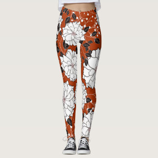 Floral Invitation: Abstract Wedding Leggings
