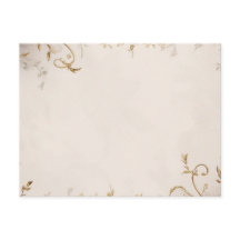 Floral invitation postcard