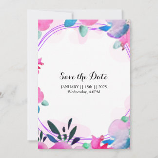 Floral Invitations & Announcements Save the Date
