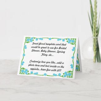 Floral Invite and Thank You Card