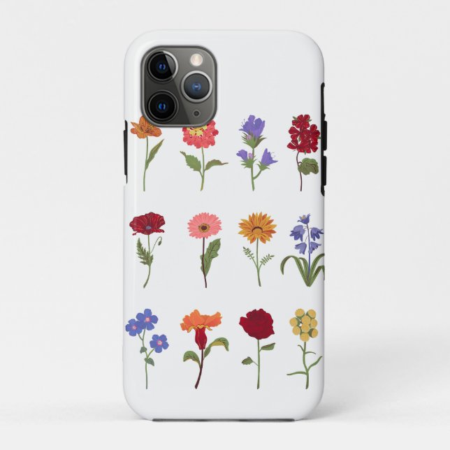 Floral iPhone 11 Pro Case| Personalised Phone Case (Back)