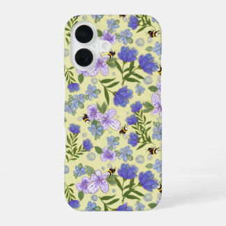 Floral IPhone 16 design in Soft yellow Case