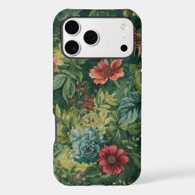 Floral IPhone 17 Pro Max Tough Cases (Back)