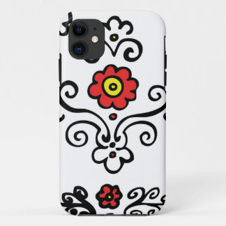 Floral iPhone case red flower