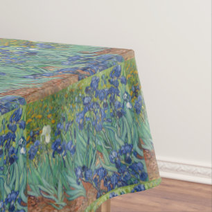 Floral Irises Garden Vincent van Gogh Inspired Tablecloth