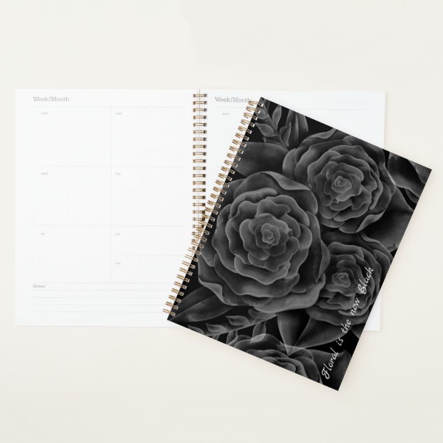 Floral is the new Black - Watercolour Rose Planner (Display)