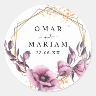 Floral Islamic Nikkah Sticker