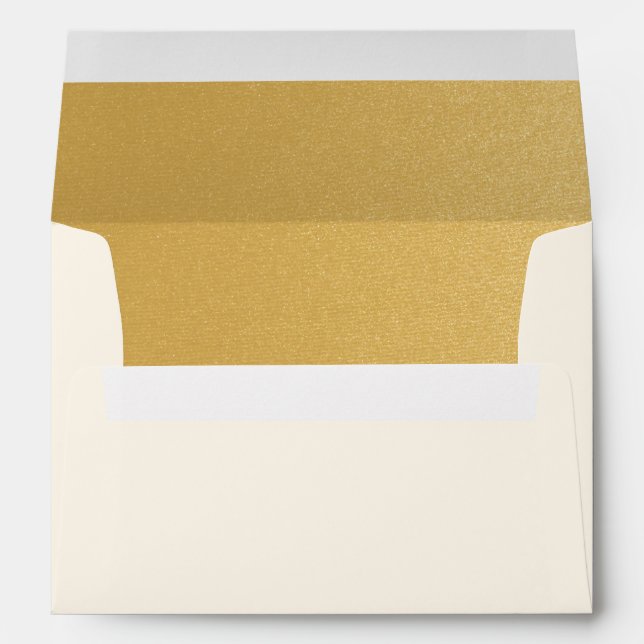 Floral Islamic Wedding Invitation Mailing Envelope (Back (Bottom))