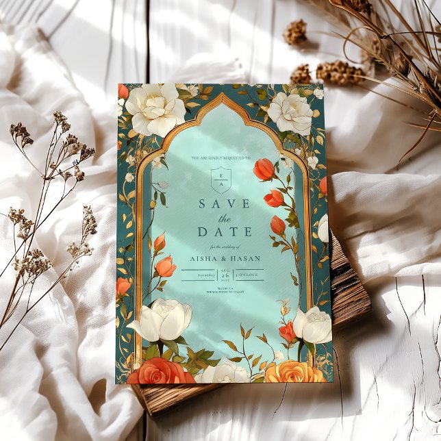 Floral Islamic Wedding Save The Date (Creator Uploaded)