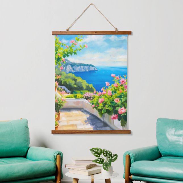 Floral Italy Hanging Tapestry (Living Room)