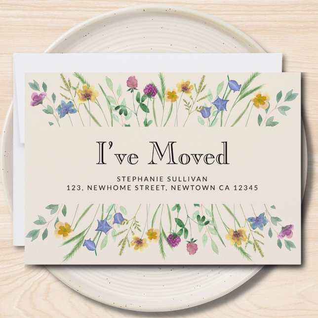 Floral I've Moved Moving Announcement (Creator Uploaded)