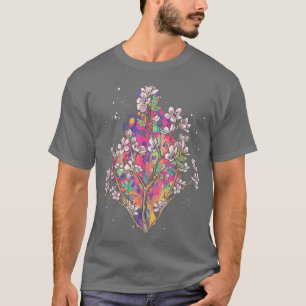 Floral Japanese Sakura Japan Pink Flower Cherry Bl T-Shirt