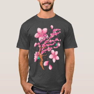 Floral Japanese Sakura Pink Flower Lover Cherry Bl T-Shirt