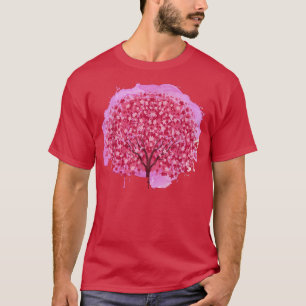 Floral Japanese Sakura Tree Pink Flower Japan Cher T-Shirt