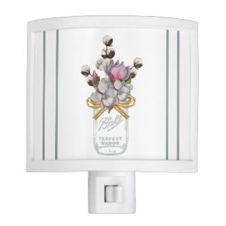 Floral Jar Night Light