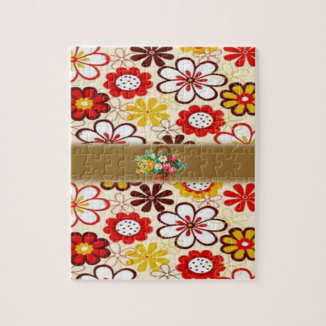 Floral Jigsaw Puzzle (Vertical)