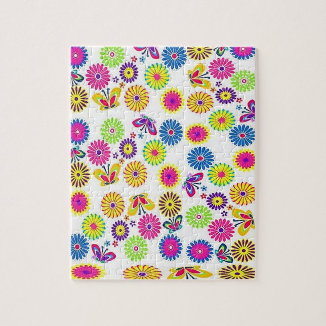 Floral Jigsaw Puzzle (Vertical)