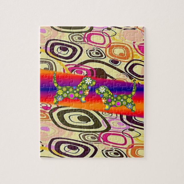 Floral Jigsaw Puzzle (Vertical)