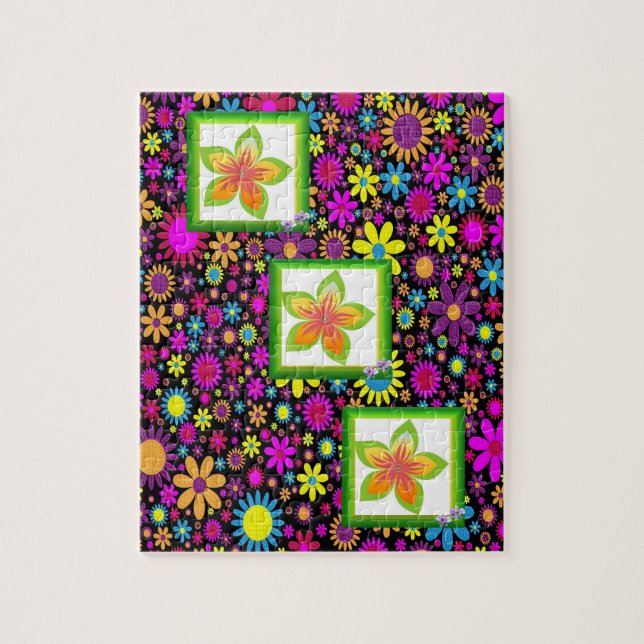 Floral Jigsaw Puzzle (Vertical)