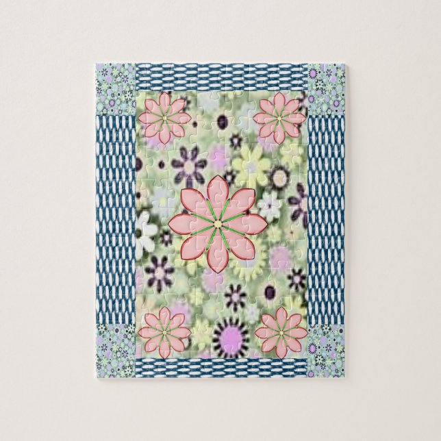 Floral Jigsaw Puzzle (Vertical)