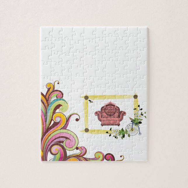 Floral Jigsaw Puzzle (Vertical)