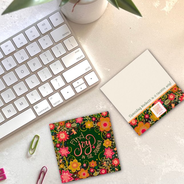 Floral Joy in Journey Inspirivity Kindness cards (Colorful and inspirational Inspirivity, kindness cards. Give out some Positive Vibes today!)