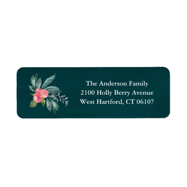 Floral Joy Return Address Labels (Front)