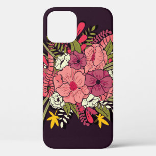 Floral Jungle Snakes Tropical Vintage iPhone 12 Case