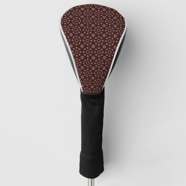 Floral Kabul Coffee Golf Head Cover (Front)